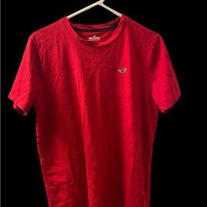 Men's red Hollister tee shirt: